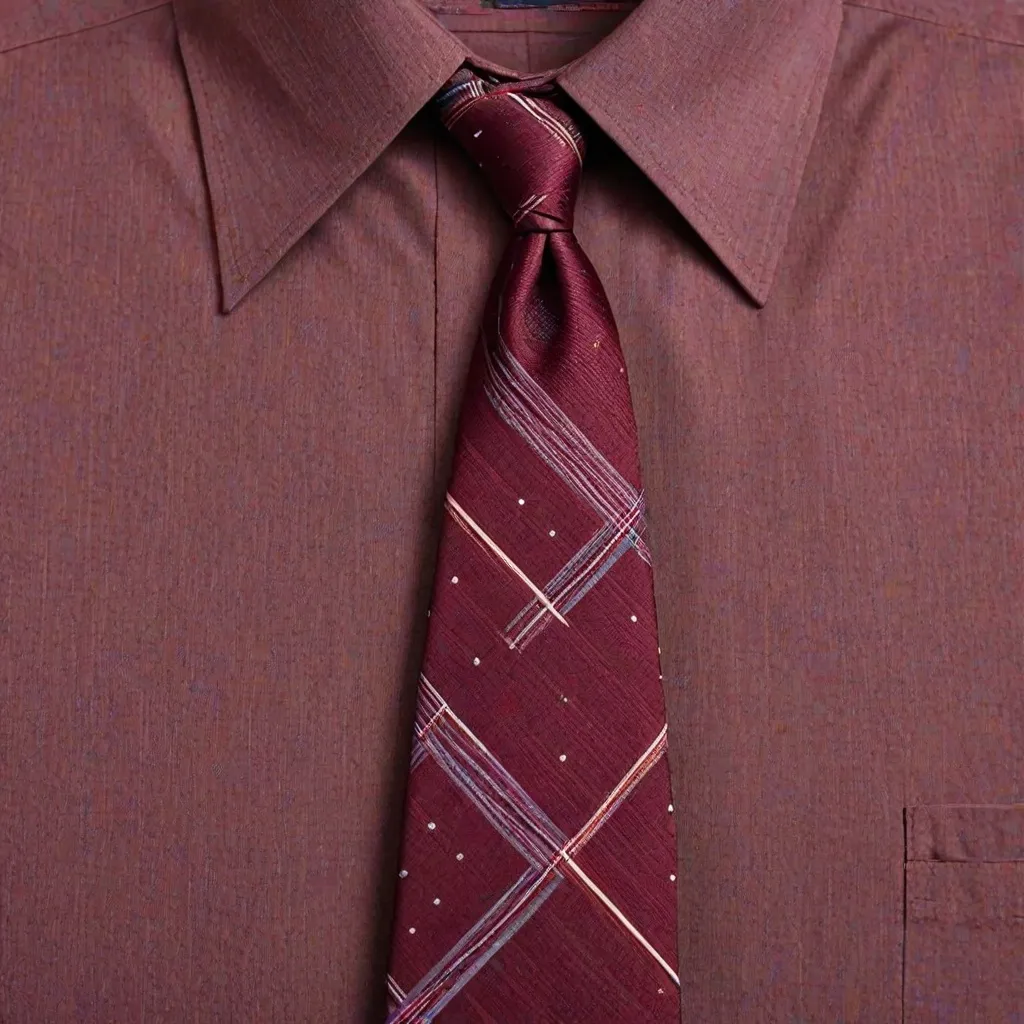 Jaki krawat do bordowej koszuli?