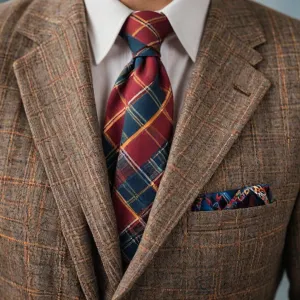 Jaki krawat do marynarki w kratę?