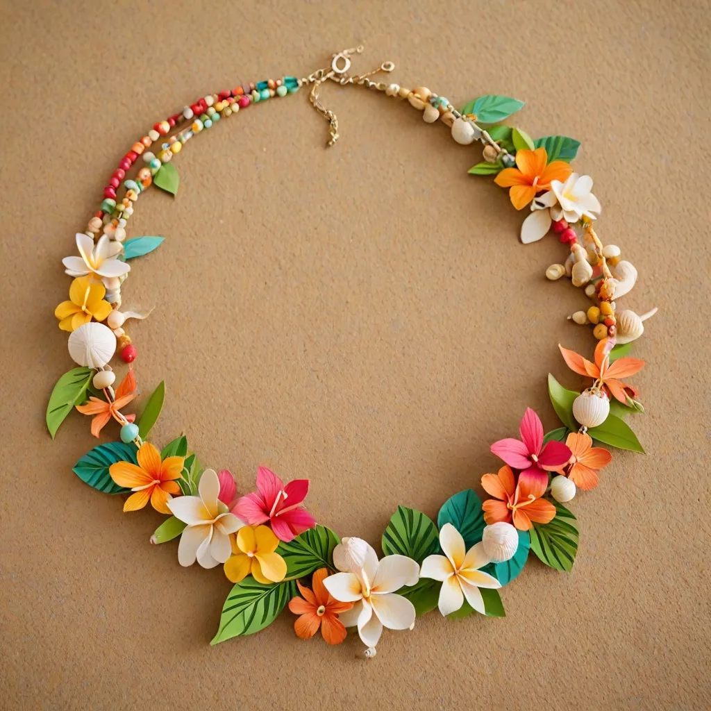 Jak zrobić hawajski naszyjnik z bibuły?